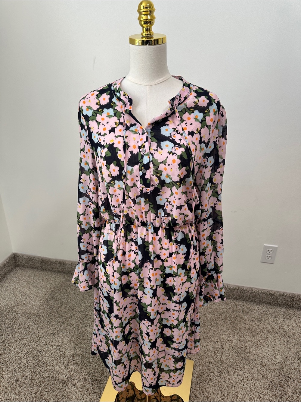 🕯️ Mercantile By J Crew Semi Sheer Midi Dress